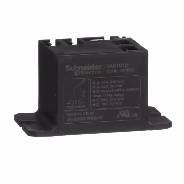9AS7D12 Schneider Electric  Power Relays Over 2 Amps